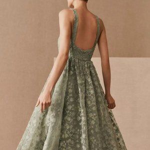 Anthropologie Phoebe Organza Maxi Dress Size 12